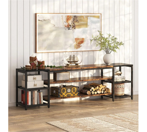 Подставка до 85″ с трехуровневой полкой — MSMLOFT