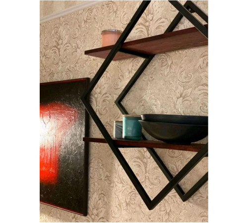 Полка 60×60×20 см черная