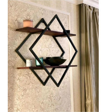 Полиця 60х60х20 см, чорна