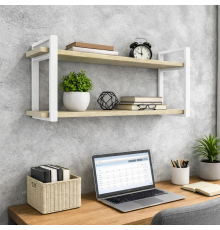 Полка Айсберг 120 белый/белый MSMLOFT