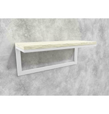 Полиця Айсберг Лофт 02/80 білий/білий MSMLOFT