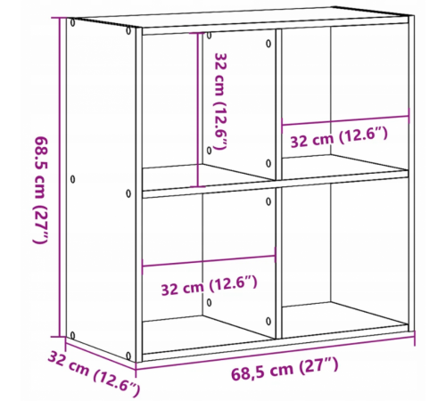 Полка, дуб сонома