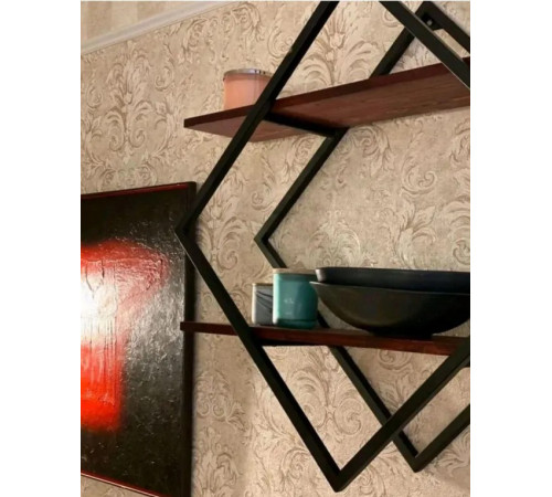 Полка 60×60×20 см черная