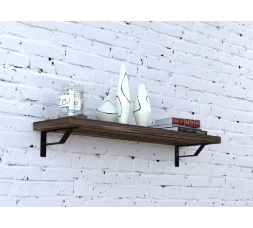 Полка PL-1108 – MSMLOFT, металл + ДСП (110,8×23,6×13,2 см)