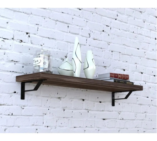 Полка PL-1108 – MSMLOFT, металл + ДСП (110,8×23,6×13,2 см)