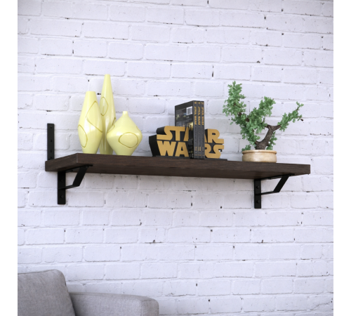 Полка PL-1108 – MSMLOFT, металл + ДСП (110,8×23,6×13,2 см)