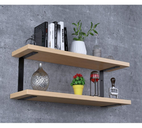 Полка PL-C-32 — MSMLOFT, 2 полки, металлический каркас.