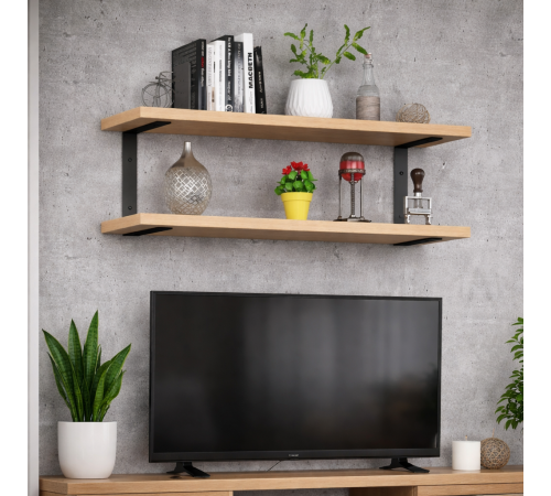 Полка PL-C-32 — MSMLOFT, 2 полки, металлический каркас.