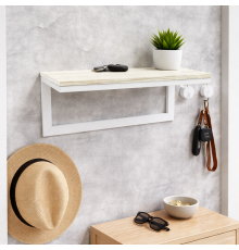 Полка Айсберг 02/120 дуб/белый MSMLOFT