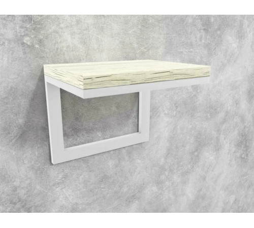 Полка Айсберг -02/40 — белый/белый, ЛДСП металл