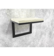 Полка Айсберг 02/40 черный/белый MSMLOFT