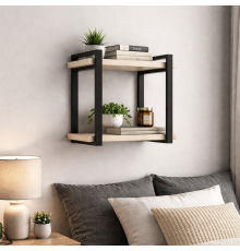 Полка Айсберг Лофт 40 черный/белый MSMLOFT