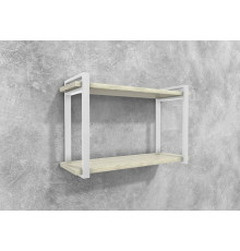 Полка Айсберг Лофт 80 белый/белый MSMLOFT