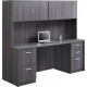 At Work Credenza Desk & Hutch Set - MSMLOFT