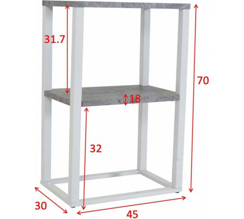 Прикроватный столик Rise – стильный лофт-акцент