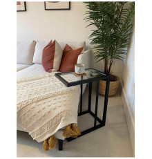 Приставний столик скляний для дивана.