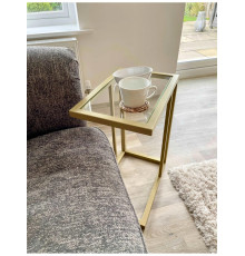 Приставний столик скляний для дивана.