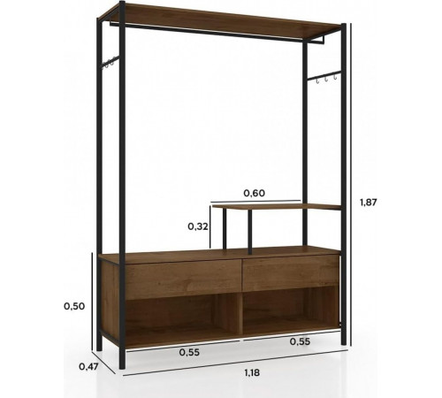 Прихожая Barcelona Closet с 2 ящиками