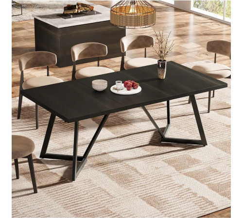 Прямоугольный обеденный кухонный стол на 6–8 человек