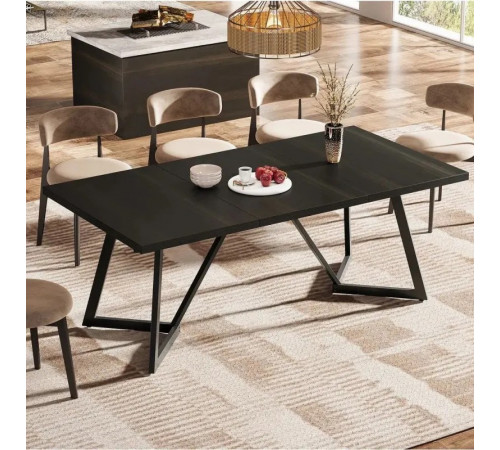 Прямоугольный обеденный кухонный стол на 6–8 человек