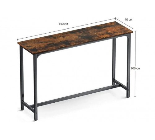 Прямоугольный барный стол ODK 140×40 см