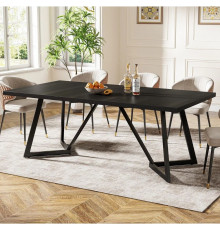 Прямокутний обідній кухонний стіл на 6-8 осіб