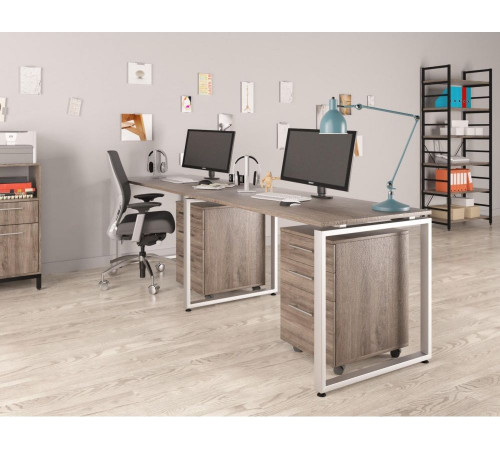 Двойной письменный стол Loft Q-135-2 (240×70×75 см)