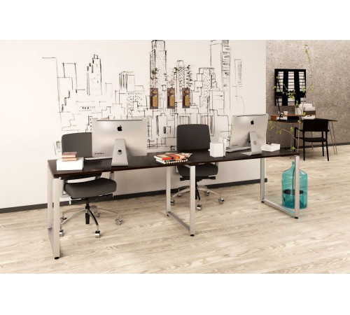 Двойной письменный стол Loft Q-135-2 (240×70×75 см)