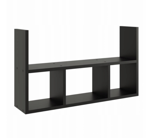 Підвісна полиця для вітальні чорна