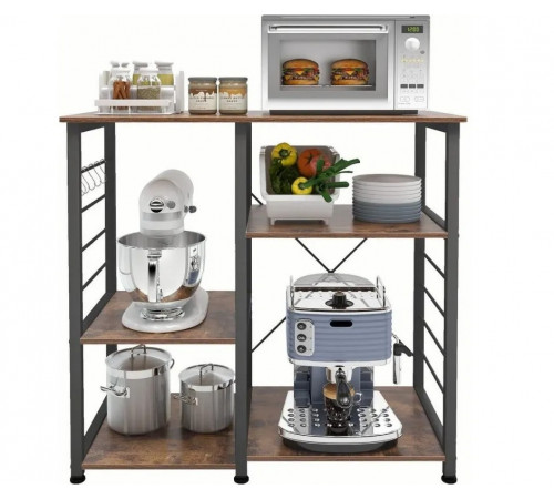 Кухонна підставка Rack (90x40 см) – 3-ярусна стійка з посиленим каркасом