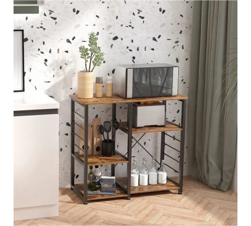 Кухонна підставка Rack (90x40 см) – 3-ярусна стійка з посиленим каркасом