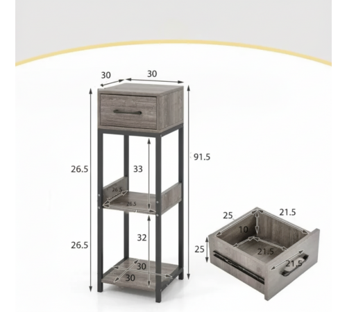 Підставка для рослин COSTWAY із ящиком