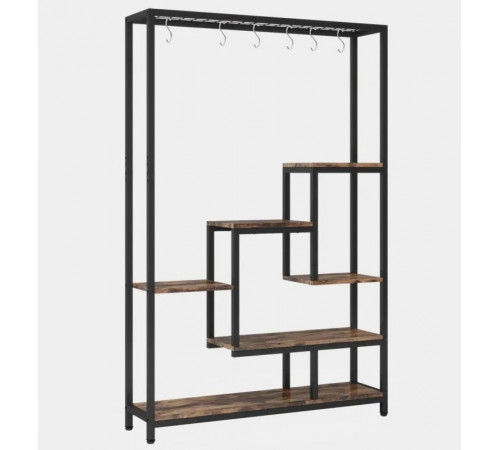 Підставка-стелаж для квітів Rea (7 полиць + гачки)