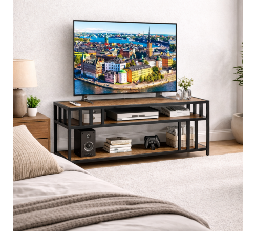 Подставка до 75″ с открытыми полками – MSMLOFT