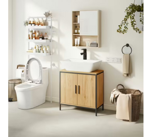 Подставка под раковину, шкафчик с 2 дверцами, 60×30×60 см (MSM)