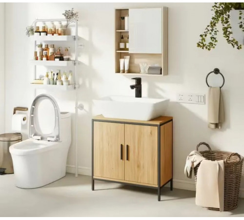 Подставка под раковину, шкафчик с 2 дверцами, 60×30×60 см (MSM)