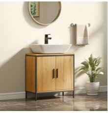 Підставка під раковину, шафка з 2 дверцятами, 60x30x60 см