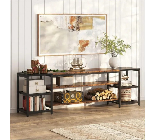 Подставка до 85″ с трехуровневой полкой — MSMLOFT