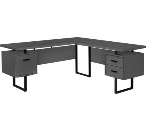 Рабочий стол L‑формы — 180×180×76 см.