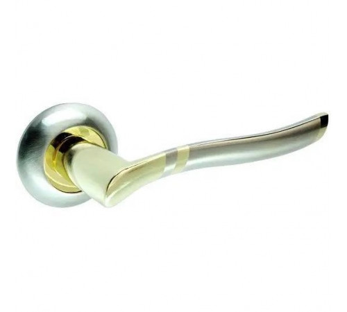 Ручка на круглой розетке KEDR R10.035-AL-SN/РВ