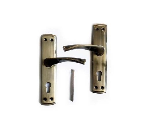 Ручка на планке под цилиндр Partner 77мм CP