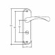 Ручки на планці KEDR 62.326 WC AB