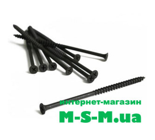 Саморез по дереву черный 4,8 x 102 мм. (упаковка 1000шт)