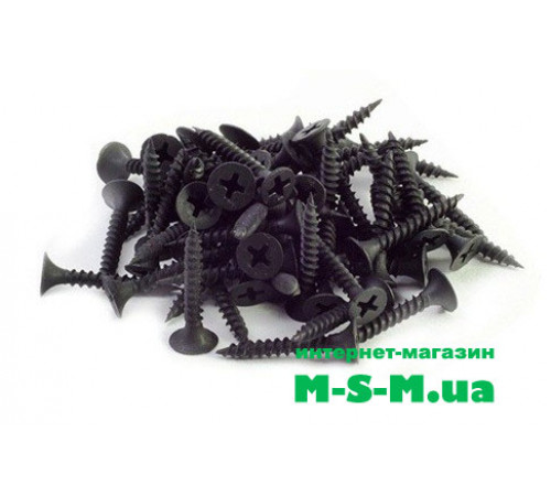 Саморез металл черный 3,5 x 25 мм. (упаковка 1000шт)