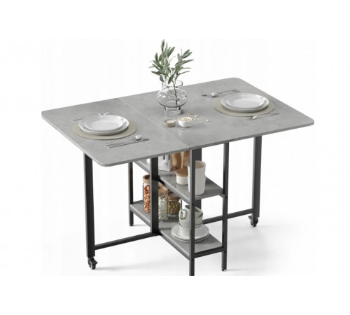 Складной обеденный стол MONDEER с полками