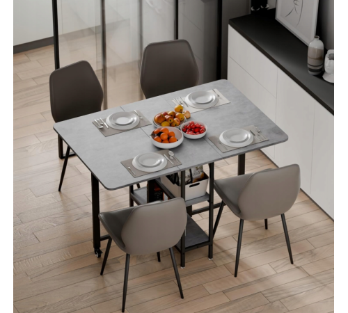 Складной обеденный стол MONDEER с полками