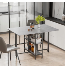 Складной обеденный стол MONDEER с полками
