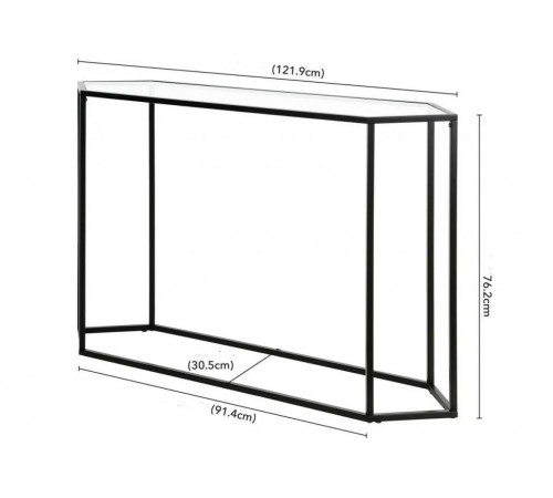 Стеклянный консольный стол Cristina