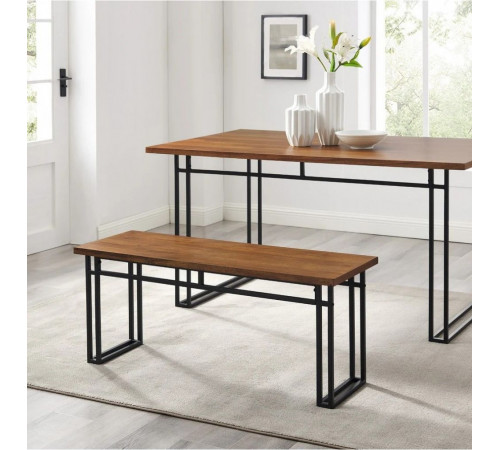 Обеденная скамейка Middlebrook — 112×38×46, металл/ДСП (МСМ)