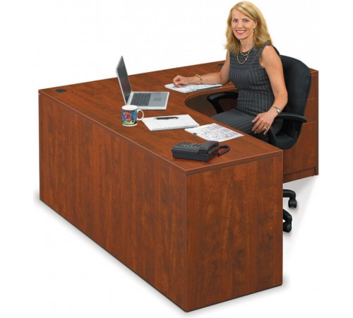 Современный угловой L‑образный стол